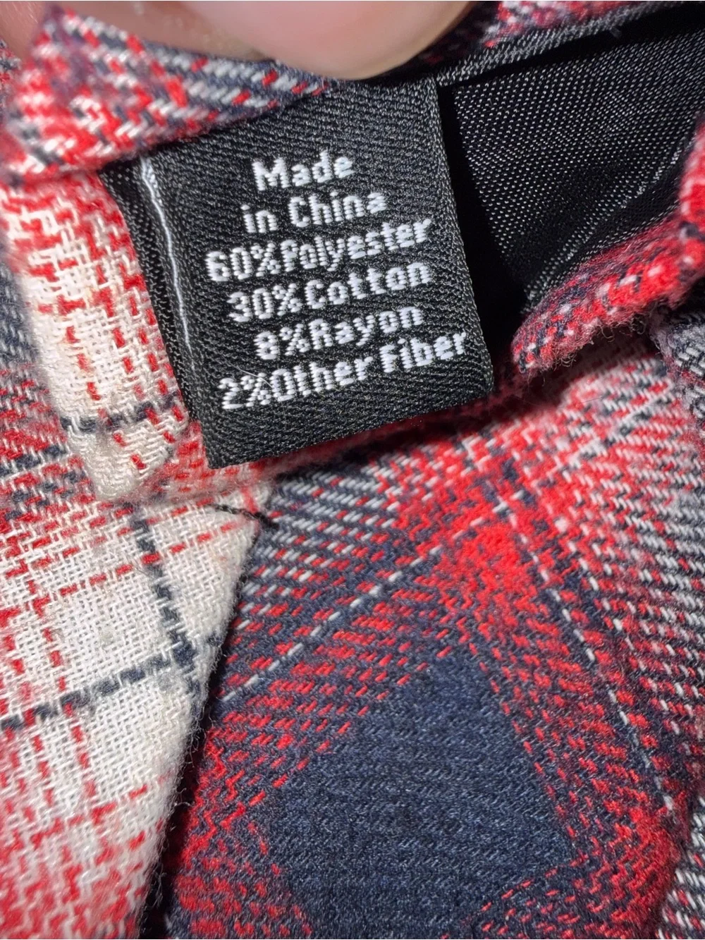 Stafford Red and Navy Plaid Men's Tie